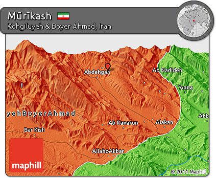 Political 3D Map of Mūrīkash