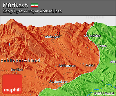 Political 3D Map of Mūrīkash
