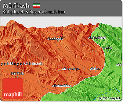 Political 3D Map of Mūrīkash