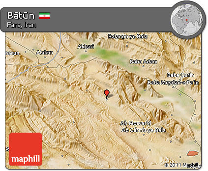 Satellite 3D Map of Bātūn