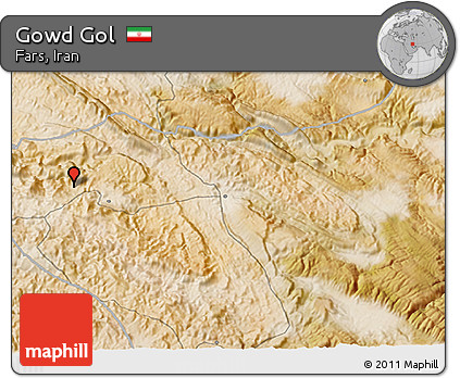 Satellite 3D Map of Gowd Gol