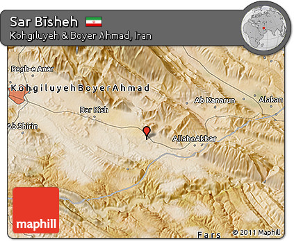 Satellite 3D Map of Sar Bīsheh