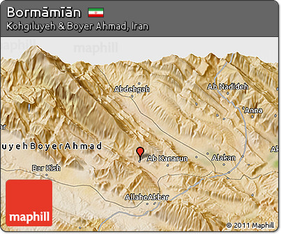 Satellite 3D Map of Bormāmīān