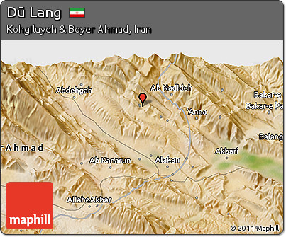 Satellite 3D Map of Dū Lang