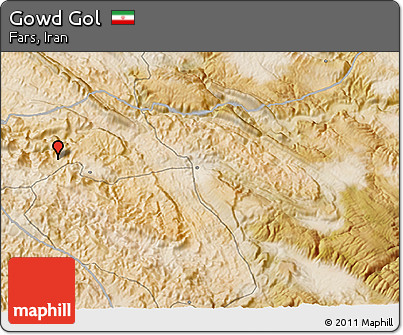 Satellite 3D Map of Gowd Gol