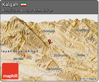 Satellite 3D Map of Kalgah