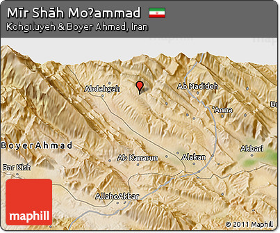 Satellite 3D Map of Mīr Shāh Moḩammad