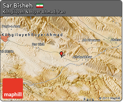 Satellite 3D Map of Sar Bīsheh