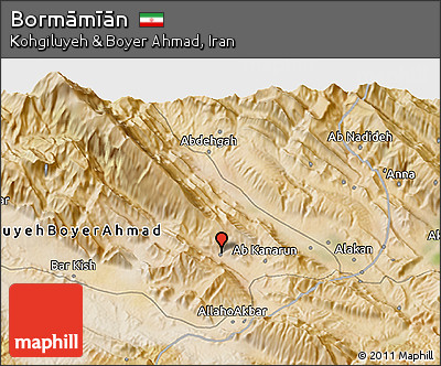 Satellite 3D Map of Bormāmīān