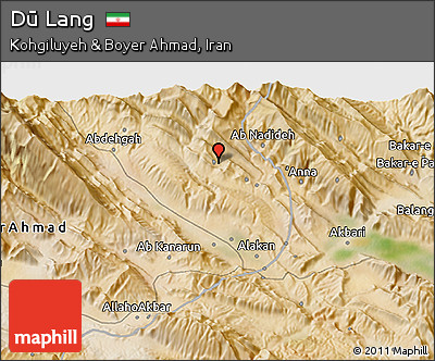 Satellite 3D Map of Dū Lang