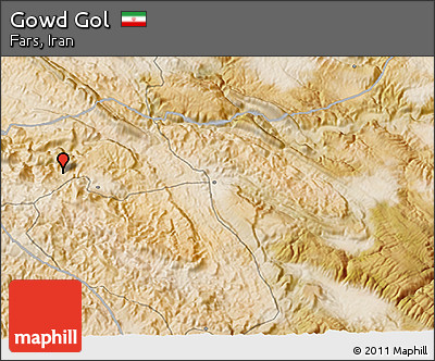 Satellite 3D Map of Gowd Gol