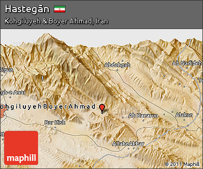 Satellite 3D Map of Hastegān