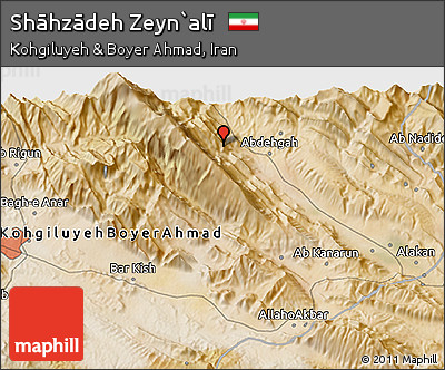 Satellite 3D Map of Shāhzādeh Zeyn`alī
