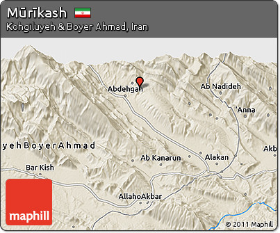 Shaded Relief 3D Map of Mūrīkash