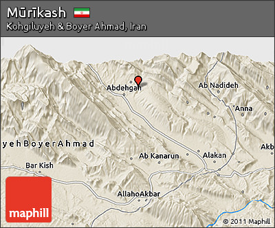 Shaded Relief 3D Map of Mūrīkash
