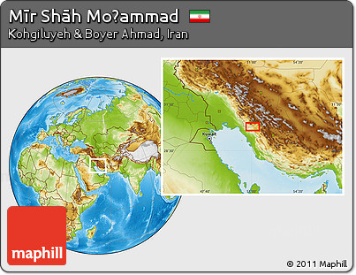 Physical Location Map of Mīr Shāh Moḩammad