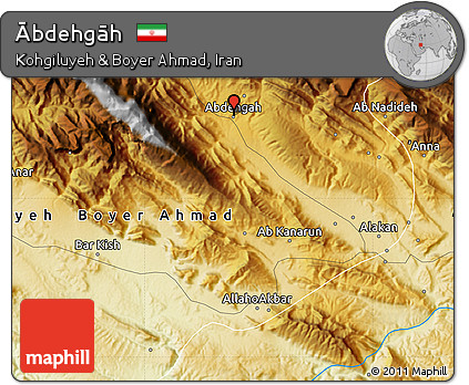 Physical Map of Ābdehgāh