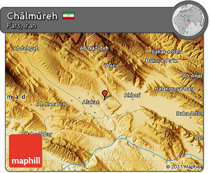 Physical Map of Chālmūreh