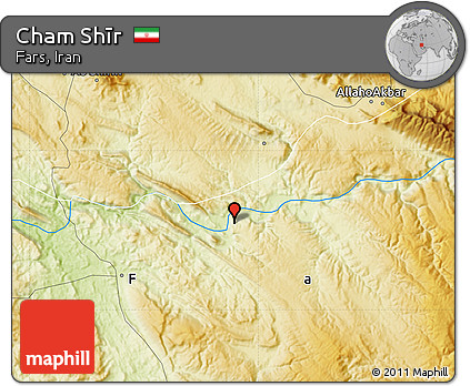 Physical Map of Cham Shīr