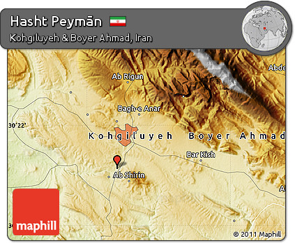 Physical Map of Hasht Peymān
