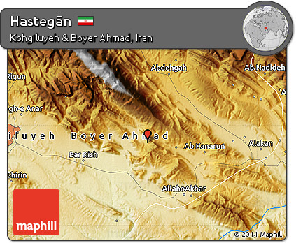 Physical Map of Hastegān