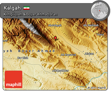 Physical Map of Kalgah
