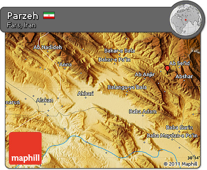 Physical Map of Parzeh