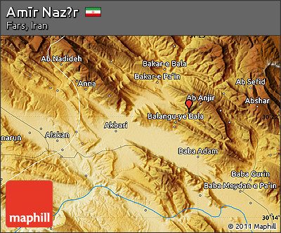 Physical Map of Amīr Naz̄r
