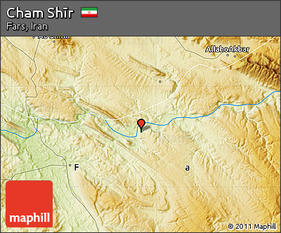 Physical Map of Cham Shīr