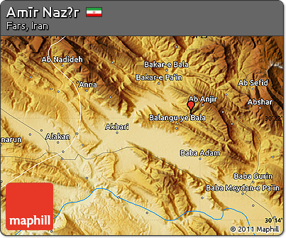 Physical Map of Amīr Naz̄r