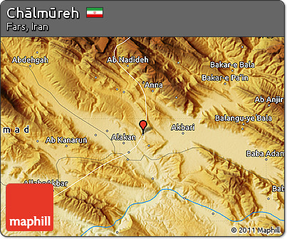 Physical Map of Chālmūreh