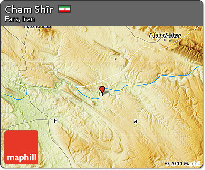 Physical Map of Cham Shīr