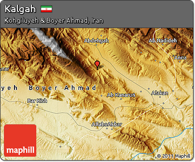Physical Map of Kalgah