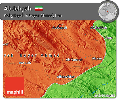 Political Map of Ābdehgāh