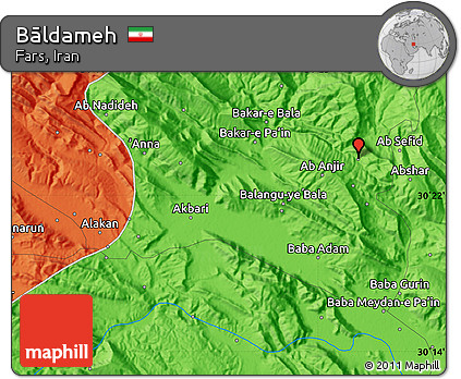 Political Map of Bāldameh