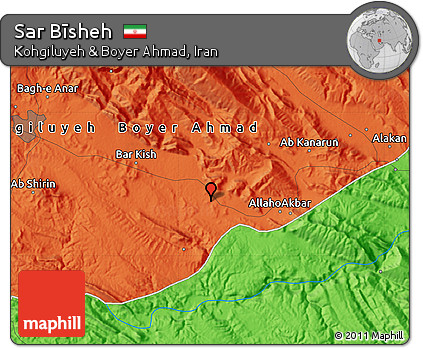Political Map of Sar Bīsheh