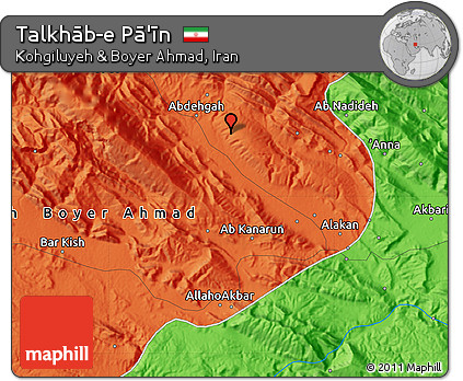 Political Map of Talkhāb-e Pā'īn