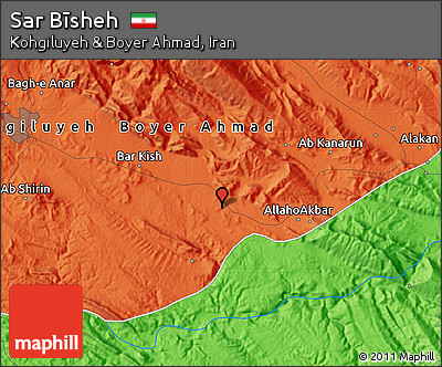 Political Map of Sar Bīsheh