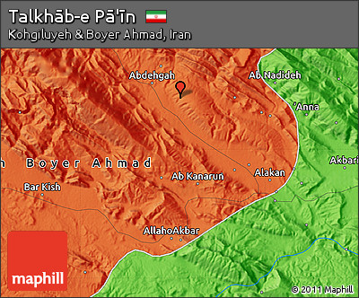 Political Map of Talkhāb-e Pā'īn