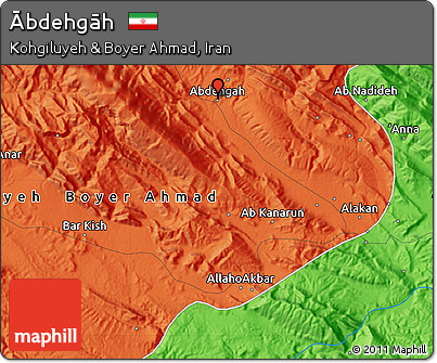 Political Map of Ābdehgāh