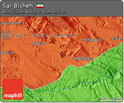 Political Map of Sar Bīsheh