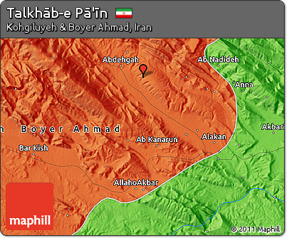Political Map of Talkhāb-e Pā'īn