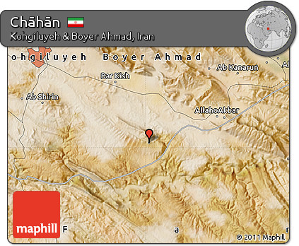 Satellite Map of Chāhān