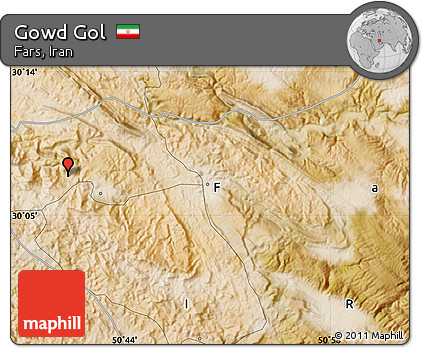 Satellite Map of Gowd Gol