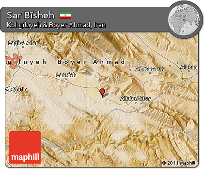 Satellite Map of Sar Bīsheh