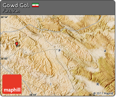 Satellite Map of Gowd Gol