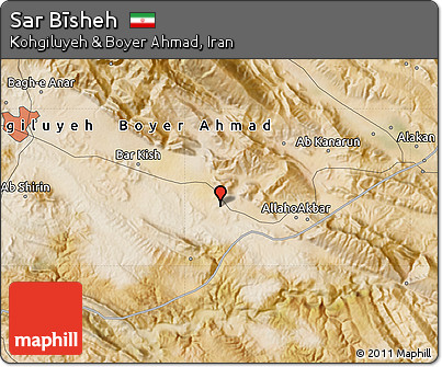 Satellite Map of Sar Bīsheh