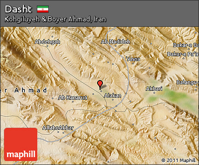 Satellite Map of Dasht