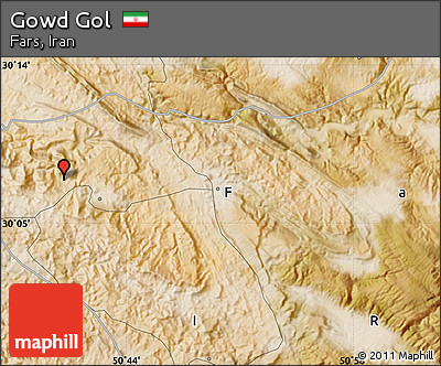 Satellite Map of Gowd Gol