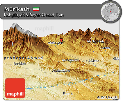 Physical Panoramic Map of Mūrīkash
